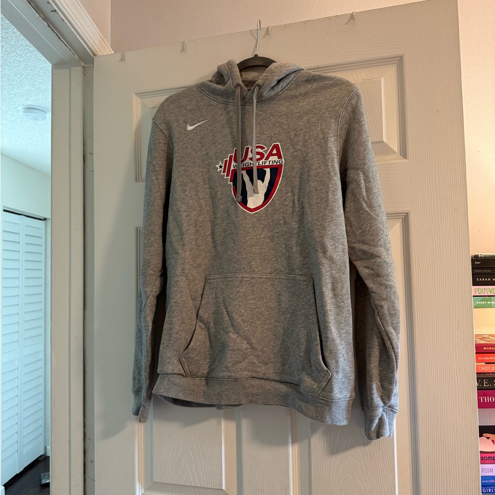 Nike USA Weightlifting Hoodie – Men’s Small, Gray